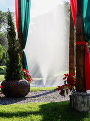 Christmas house decoration display in thailand