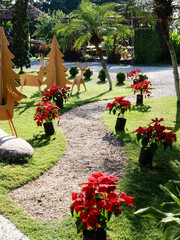 Christmas house decoration display in thailand