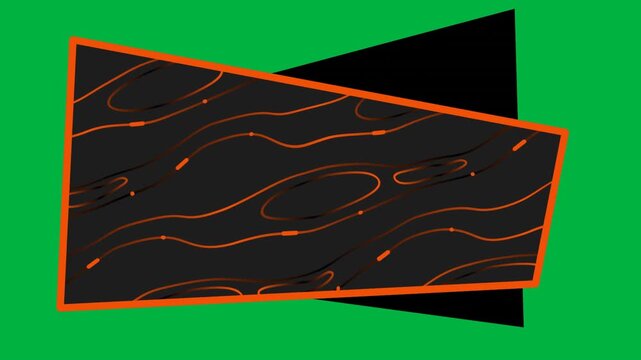 Orange Geometric Shape on Alpha Channel