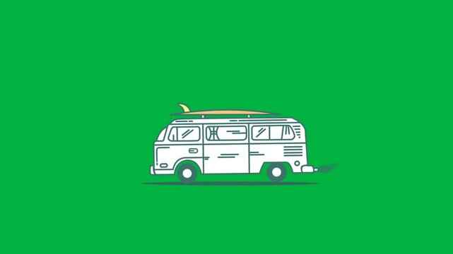Motor Home on Alpha Channel