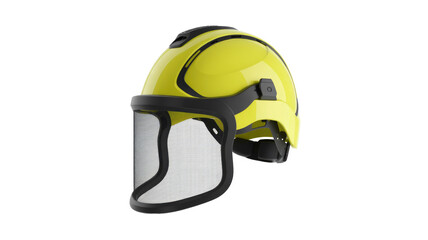 Yellow Protective Hard Hat with Visor