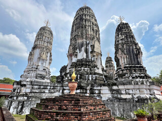 Wat Mahathat Worawihan is the most famous landmark in Mueang Ratchaburi district, Ratchaburi, Thailand