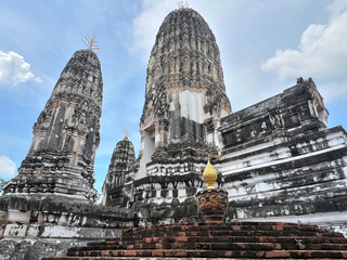 Wat Mahathat Worawihan is the most famous landmark in Mueang Ratchaburi district, Ratchaburi, Thailand