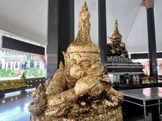Wat Srisathong is the most famous temple dedicated to Phra Rahu (God of Darkness) in Nakhon Chai Si District, Nakhon Pathom, Thailand