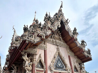 Wat Srisathong is the most famous temple dedicated to Phra Rahu (God of Darkness) in Nakhon Chai Si District, Nakhon Pathom, Thailand
