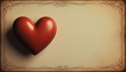 Decorative Heart Pattern Background with Blank Space for Greeting Text or Overlay