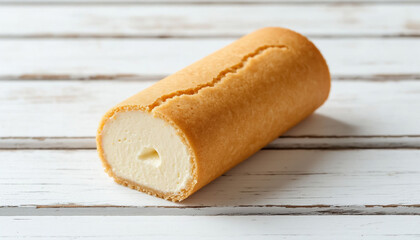 Cream Puff Pastry on Light Wooden Table Sweet Dessert Bakery Food Photography