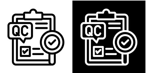 Obraz premium Clipboard-Check Iconset White Style Collection