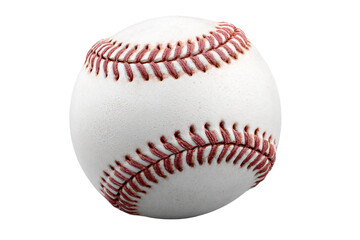 Standard baseball ball sports equipment isolated on transparent background