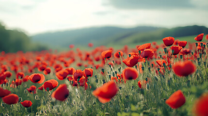 A beautiful floral scene featuring colorful and delicate flowers in a natural setting