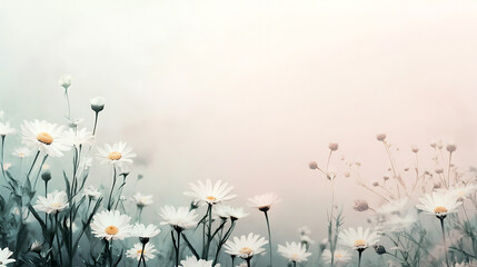 A beautiful floral scene featuring colorful and delicate flowers in a natural setting