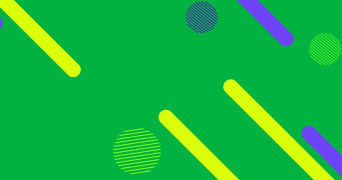 Multiple colourful shapes animation.