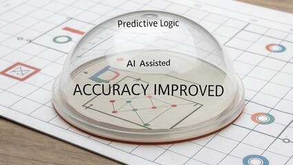 Predictive Logic AI System Enhancing Accuracy in Data Analysis with Visual Representation and Clear Communication Elements
