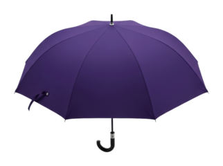 Rainy day essentials purple umbrella urban product isolated on transparent background