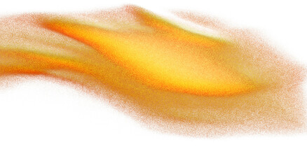 Orange magenta color grainy gradient shape transparent background. Abstract color gradient cutout on transparent background. Vibrant grungy, noise texture effect