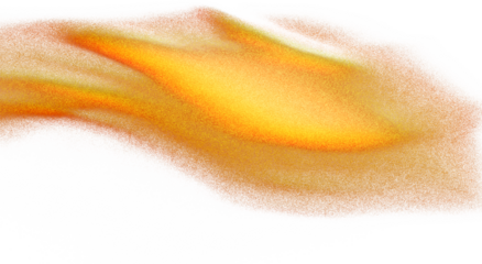 Orange magenta color grainy gradient shape transparent background. Abstract color gradient cutout on transparent background. Vibrant grungy, noise texture effect