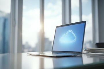 Secure laptop data transfer with cloud backup and online databases