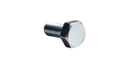 Metal Bolt on Transparent Background