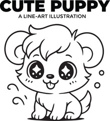 Puppy Expressions: A Line-Art Adventure