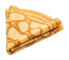 Delicious crepes cooked to perfection kitchen food bright isolated on transparent background