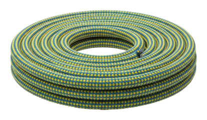 Using durable garden hose for efficient watering home product isolated on transparent background