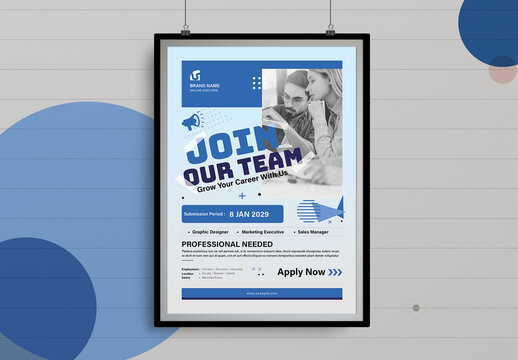 Join Our Team Poster Template Design
