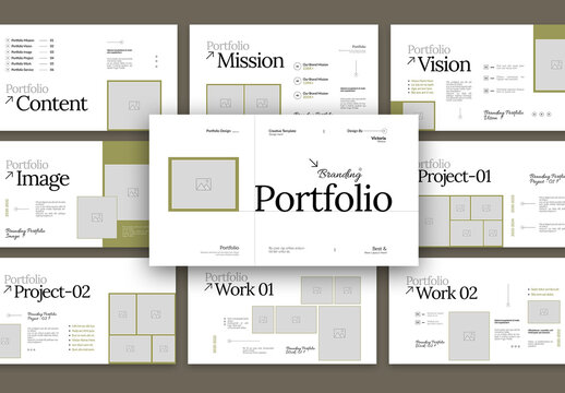 Portfolio Presentation Template Layout