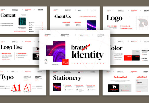 Brand Identity Presentation Template Layout