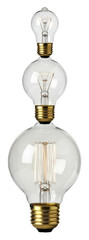 Illuminating unique light bulb designs home view isolated on transparent background