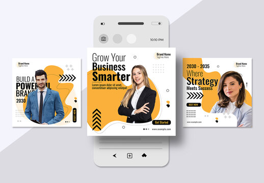 Modern Creative Business Social Media Post Layout