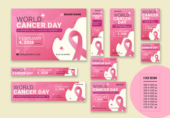 World Cancer Day Awareness Health Web Banner