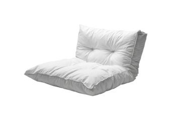 Durable crash pad equipment for indoor and outdoor bouldering isolated on transparent background