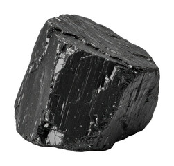 Exploring the properties of obsidian natural rock laboratory isolated on transparent background