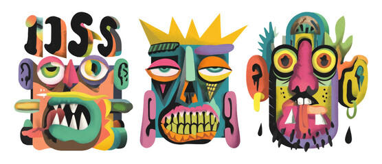 Surreal and Imaginative 3D Illustrations of Abstract Characters in Bold Colors