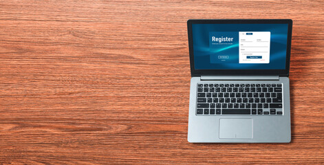 Online registration form for modish form filling on the internet website