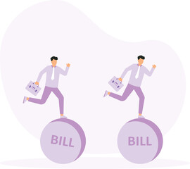 Business risk and mistake or failure, challenge or problem and difficulty concept

