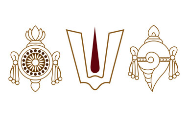 Shanku Chakra Namam    God balaji symbol © CreatorArt