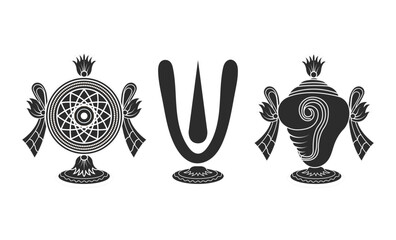 Shanku Chakra Namam    God balaji symbol © CreatorArt