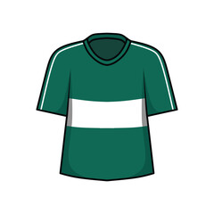 green t shirt cartoon illustration