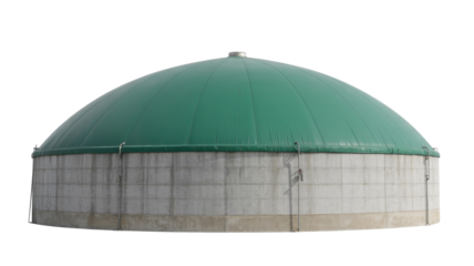 Biogas Plant with Transparent Background