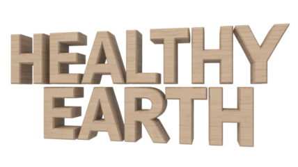 Healthy Earth Wood 3D Render