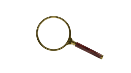 Magnifying Glass with Transparent Background