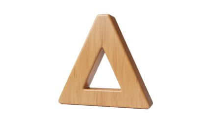 Wooden Triangle Shape