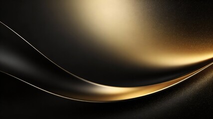 Dark Luxury Abstract Background with Gold Gradient