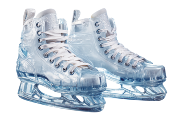 Sport ice cross skate isolated on transparent background