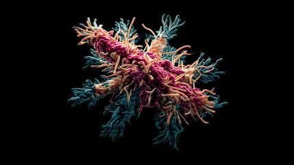 A visual presentation of Campylobacter bacterium, a species often resistant to antibiotics (3)