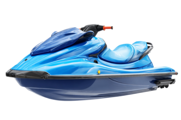Water jet ski isolated on transparent background