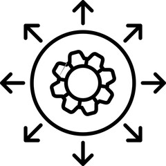 Expansion Icon Vector Element