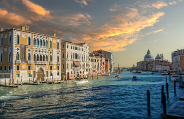 the Grand Canal in the San Marco district near the lagoon