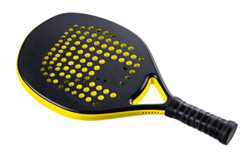 Sport paddle tennis racket isolated on transparent background